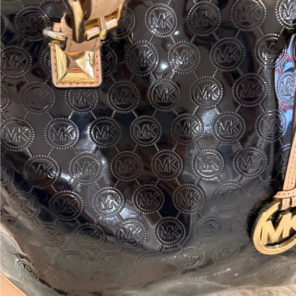 Black Michael Kors jet set tote embossed - Picture 3 of 6